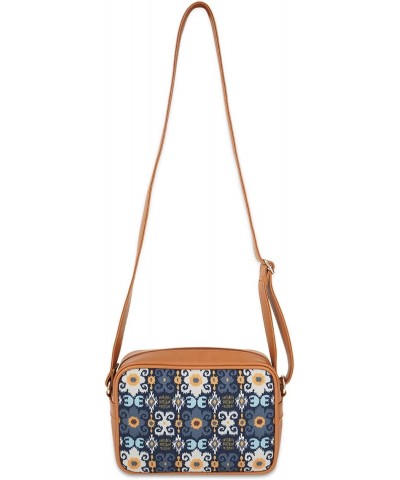 Handcrafted Vegan Leather Batik Ikat Box Designed Sling Bag $13.25 Crossbody Bags