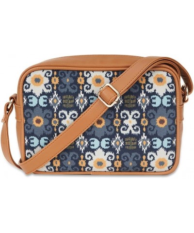 Handcrafted Vegan Leather Batik Ikat Box Designed Sling Bag $13.25 Crossbody Bags