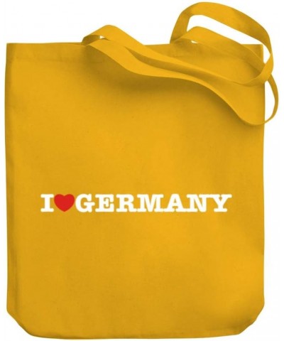 I love Germany Linear Canvas Tote Bag 10.5" x 16" x 4 $16.40 Totes