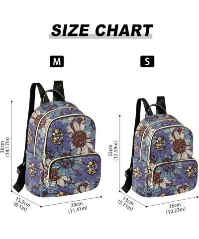 Purple Sunflower Backpack Purse for Women Anti-theft Small Fashion Travel Backpack with Double Zipper Weekend Bag,M Medium $1...