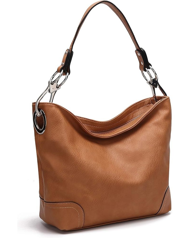 Hobo Purses for Women,Vegan Leather Handbag Slouchy Womens Shoulder bag – Fashion Top Handle Pocketbook Emily Brown Old $19.2...