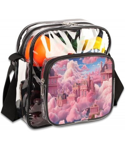 Pomegranate Grapes Stadium-Approved Clear Crossbody Bag Purple Cloudpurple Cloud $11.33 Crossbody Bags