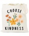 Choose Kindness Cotton Canvas Tote Bag Bee Be Kind Inspirational Market Traveling Cotton Shoulder Bag Beige $5.74 Totes