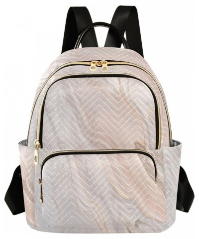 Fashion Backpack Mini Backpack Purse Casual Daily Backpack Pale Pink Gray Marble for Travel for College Work Small $17.00 Bac...