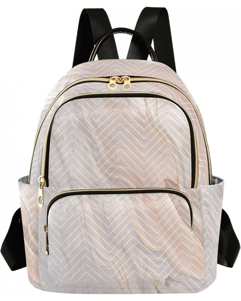 Fashion Backpack Mini Backpack Purse Casual Daily Backpack Pale Pink Gray Marble for Travel for College Work Small $17.00 Bac...