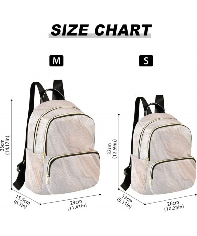 Fashion Backpack Mini Backpack Purse Casual Daily Backpack Pale Pink Gray Marble for Travel for College Work Small $17.00 Bac...