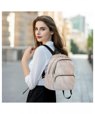 Fashion Backpack Mini Backpack Purse Casual Daily Backpack Pale Pink Gray Marble for Travel for College Work Small $17.00 Bac...