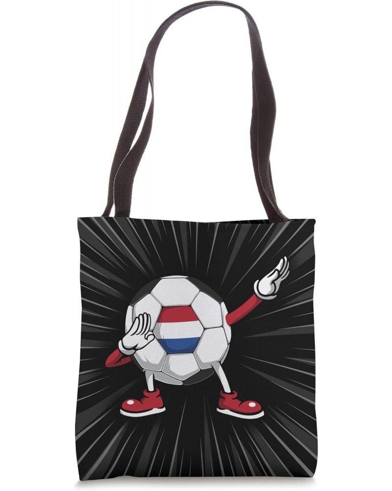 Dabbing Soccer Netherlands Jersey Dutch Football Lovers Tote Bag $11.00 Totes