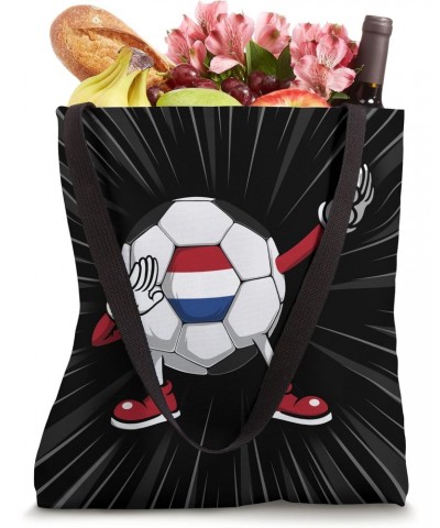 Dabbing Soccer Netherlands Jersey Dutch Football Lovers Tote Bag $11.00 Totes