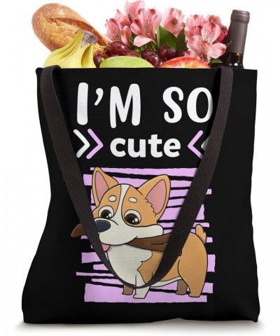 I`m So Cute Dog I Puppy I Kids Dog Tote Bag $14.55 Totes