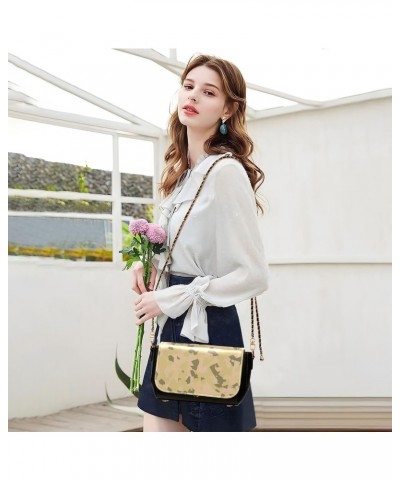 Desert Camouflage Khaki Crossbody Bags for Women Leather Purse Shoulder Bag Handbag for Work Daily Gifts $17.20 Shoulder Bags