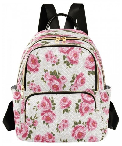 Fashion Backpack Mini Backpack Purse Casual Daily Backpack Rose Flowers for Travel for College Work Small $14.08 Backpacks