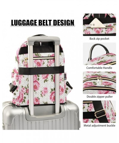 Fashion Backpack Mini Backpack Purse Casual Daily Backpack Rose Flowers for Travel for College Work Small $14.08 Backpacks