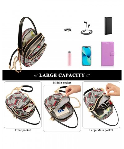 Retro Cassette Music Crossbody Bag Small Shoulder Handbags Leather Purse for Women $10.40 Crossbody Bags