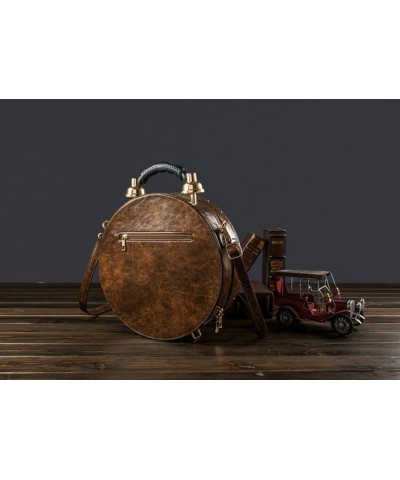 work clock hand bag, antique clock design women's evening satchel, PU leather retro steampunk style satchel for female girls ...