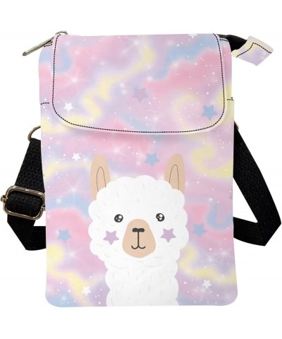 Small Crossbody Purse Sling Cell Phone Bags for Women Teen Girls Cute Alpaca $10.98 Crossbody Bags