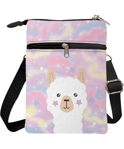 Small Crossbody Purse Sling Cell Phone Bags for Women Teen Girls Cute Alpaca $10.98 Crossbody Bags