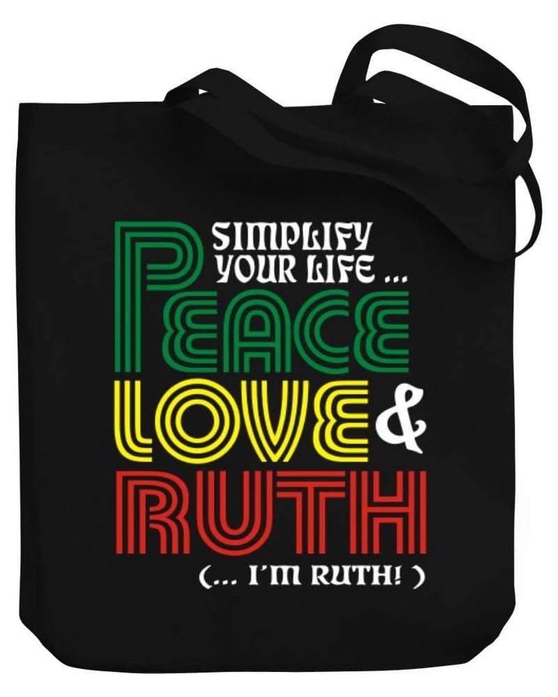 Simplify your life Peace, Love Ruth (I'm Ruth) Canvas Tote Bag 10.5" x 16" x 4 $23.99 Totes