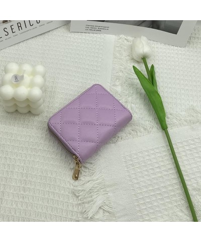 Cute Wallet Mini Purse Vintage Small Wallet Aesthetic Wallet PU Leather Wallet Black Wallet for Women (Pink) Purple $10.19 Wa...