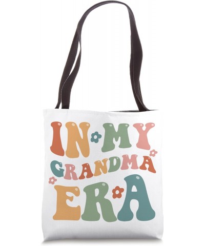 Groovy Retro In My Grandma Era Funny Mom Mothers Day on Back Tote Bag $10.56 Totes