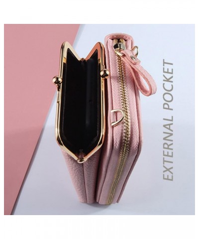 Women's mobile phone purse Credit Card Slot Purse PU Leather Multi-color Shoulder Strap Handbag Yellow $9.43 Shoulder Bags