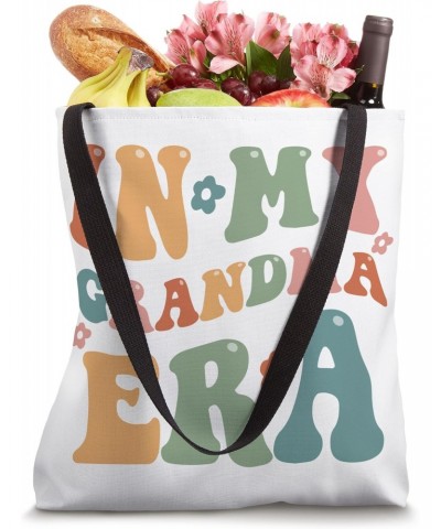 Groovy Retro In My Grandma Era Funny Mom Mothers Day on Back Tote Bag $10.56 Totes