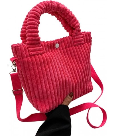 Women Handbag Daily Collocation Attractive Women Bucket Pouch Storage Handbag Pink $8.94 Handbags