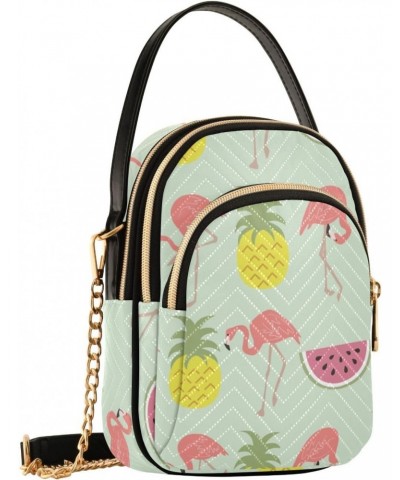 Flamingo Watermelon Crossbody Bags for Women Small Shoulder with Detachable Straps, Trendy Cell Phone Purse Shoulder Handbags...