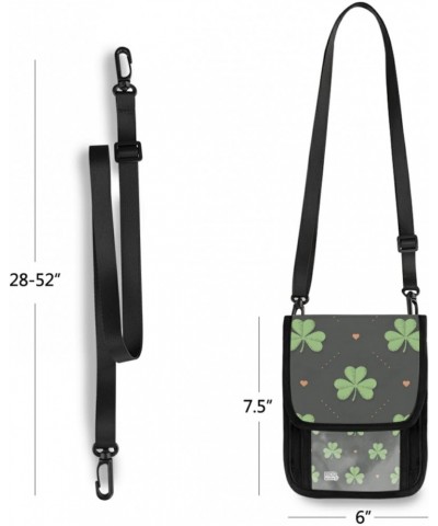 Small Crossbody Cell Phone Purse Bag 3 for Women Wallet Purse Plaid Clover Mini Messenger Shoulder Handbag $11.19 Crossbody Bags