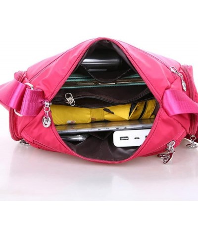 Oxford Crossbody Bag for Women.Casual Shoulder Bag Multifunction Shopping Handbag Large Capacity Messenger Bag. (purple) Brow...