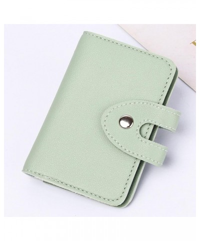 Fashion ID Long Wallet Solid Color Buttons Women Hasp Purse Multiple Card Slots Clutch Bag Phone Bag Thin Womens Wallet Green...