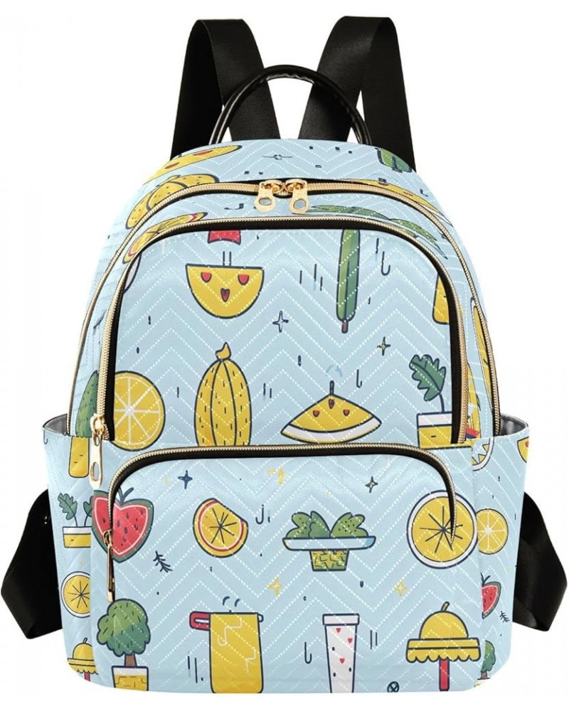 Fruit Strawberry Tree Women Backpack Purse Ladies Fashion Shoulder Bag Daypack Travel Bag 7.5L Medium $17.04 Backpacks