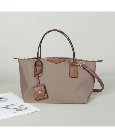 Large Capacity Tote Handbags for Women Khaki $11.00 Totes