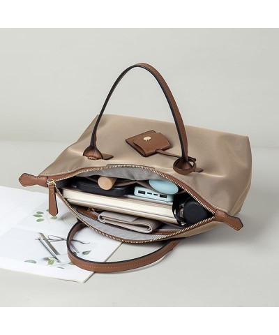 Large Capacity Tote Handbags for Women Khaki $11.00 Totes