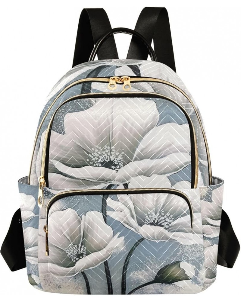 Small Backpack for Women Travel Bag Abstract Art Poppy Flower Daypack Purse Fashion Shoulder Bag Rucksack Medium B1022 $15.33...