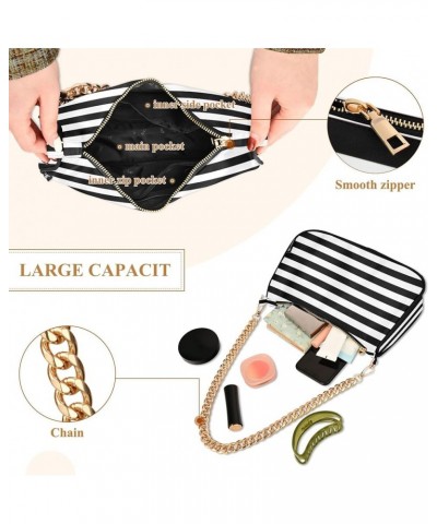 Christmas Gonme Cane Phone Purse Small Hobo Purse Women's Vintage Handbags Shoulder Handbag Black White Stripes $12.90 Should...