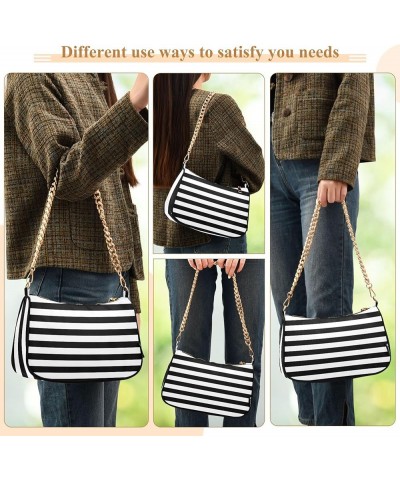 Christmas Gonme Cane Phone Purse Small Hobo Purse Women's Vintage Handbags Shoulder Handbag Black White Stripes $12.90 Should...