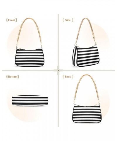 Christmas Gonme Cane Phone Purse Small Hobo Purse Women's Vintage Handbags Shoulder Handbag Black White Stripes $12.90 Should...