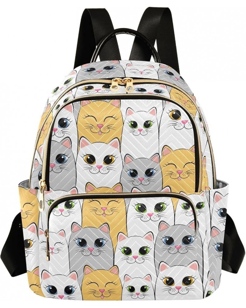 Cats Backpack Purse for Women Fashion Travel Bag Ladies Shoulder Bags Handbag Back Pack Lady Purse,M Medium $15.75 Backpacks