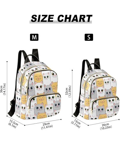 Cats Backpack Purse for Women Fashion Travel Bag Ladies Shoulder Bags Handbag Back Pack Lady Purse,M Medium $15.75 Backpacks