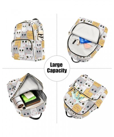 Cats Backpack Purse for Women Fashion Travel Bag Ladies Shoulder Bags Handbag Back Pack Lady Purse,M Medium $15.75 Backpacks