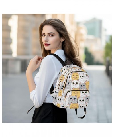 Cats Backpack Purse for Women Fashion Travel Bag Ladies Shoulder Bags Handbag Back Pack Lady Purse,M Medium $15.75 Backpacks