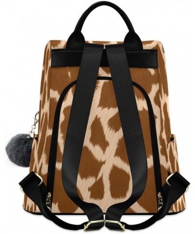 Giraffe Animal Spots Women Backpack Anti-theft Handbag Purse Travel Bag Fashion Shoulder Bags $23.59 Backpacks