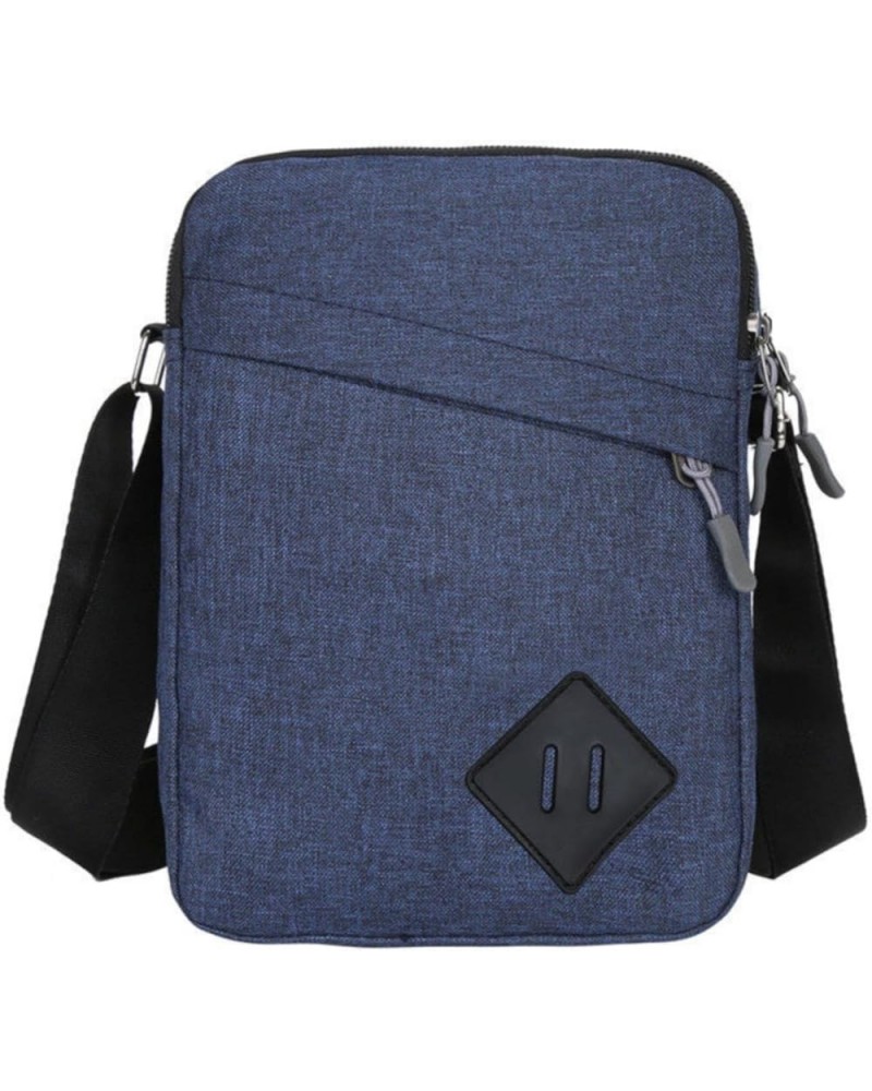 Satchel Business Travel Men And Women Universal Small Square Bag Shoulder Carry On Document Bag Blue $6.37 Satchels