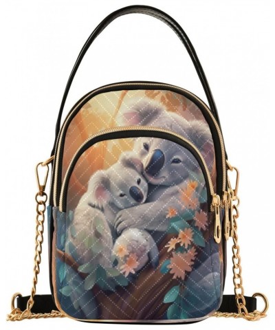 Quilted Crossbody Bags for Women,Koala Women's Crossbody Handbags Small Travel Purses Phone Bag $12.09 Crossbody Bags