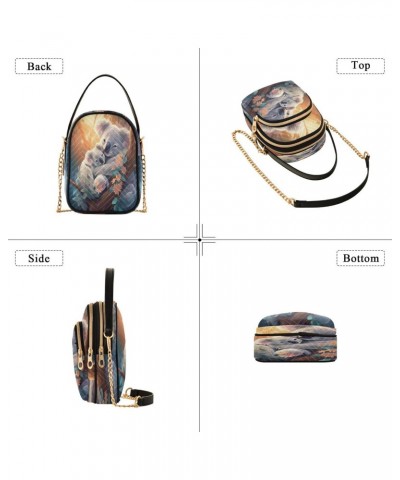 Quilted Crossbody Bags for Women,Koala Women's Crossbody Handbags Small Travel Purses Phone Bag $12.09 Crossbody Bags