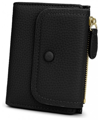 Small Womens Wallet Bifold Slim Coin Purse Zipper ID Card Holder Mini ada-black $7.94 Wallets