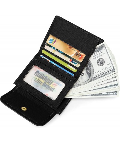 Small Womens Wallet Bifold Slim Coin Purse Zipper ID Card Holder Mini ada-black $7.94 Wallets