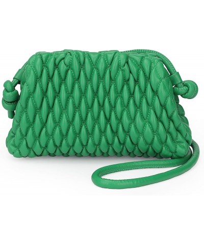 Women Clutch Purses Cloud Pouch Bag Quilted Dumpling Shoulder Bags Evening Ruched Crossbody Handbags Green Green $41.49 Eveni...