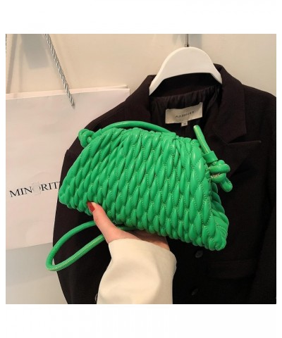 Women Clutch Purses Cloud Pouch Bag Quilted Dumpling Shoulder Bags Evening Ruched Crossbody Handbags Green Green $41.49 Eveni...